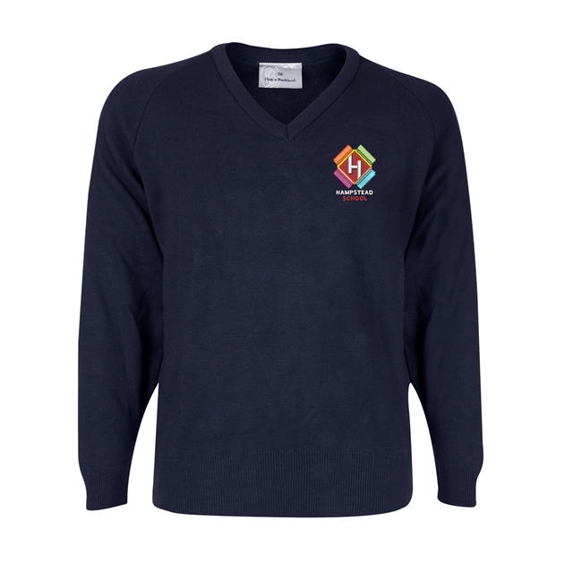 Hampstead School Knitted V Neck Jumper