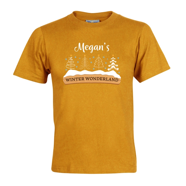 Personalised Winter Wonderland Christmas T-Shirt - Child