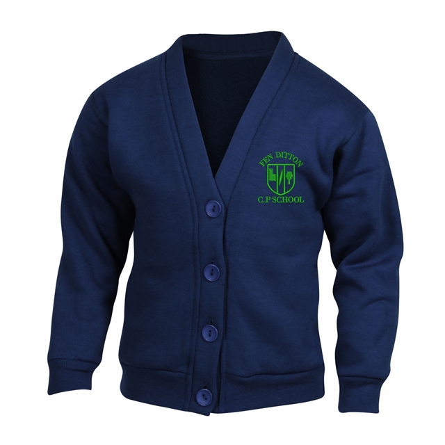 Fen Ditton Cardigan with logo