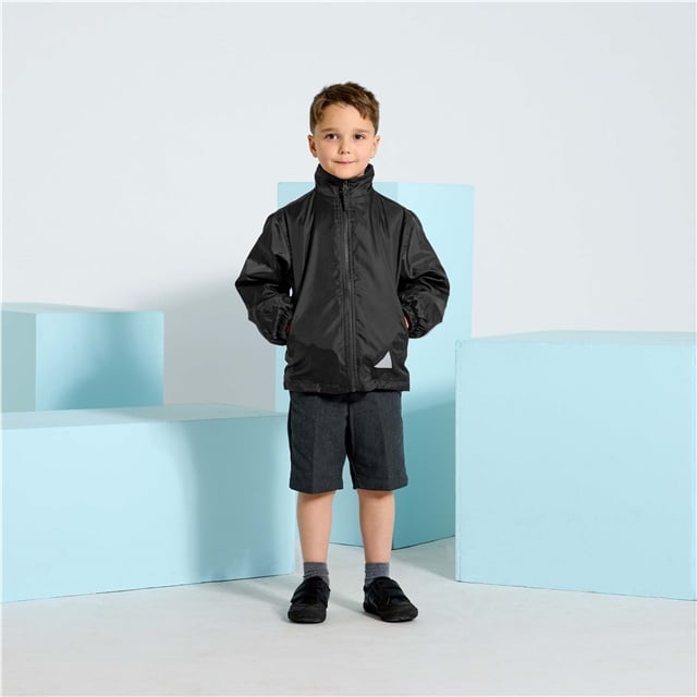 Black Showerproof School Coat