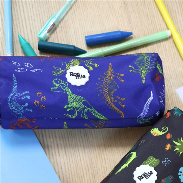 Eco Friendly Dino Skeleton Kids Pencil Case