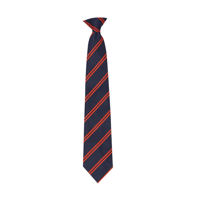 The Charter School Bermondsey Year 8 Tie Navy/Orange (Sept 2026)