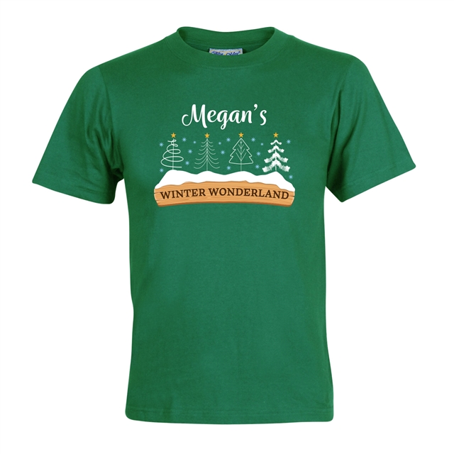 Personalised Winter Wonderland Christmas T-Shirt - Child