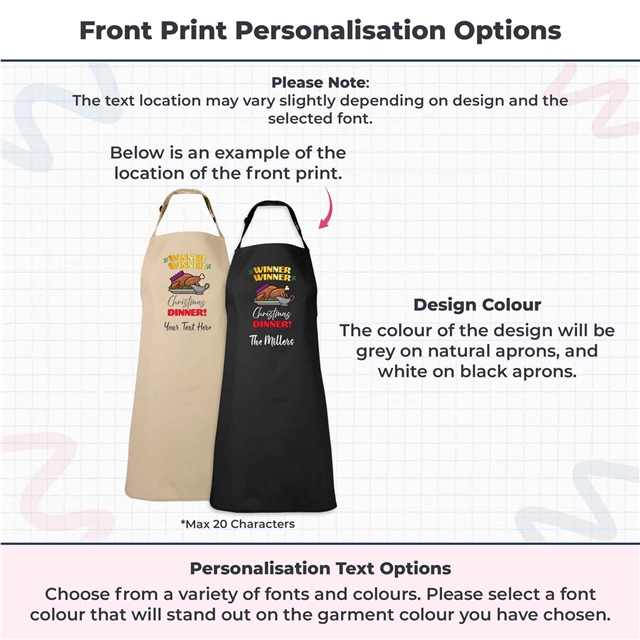 Winner Winner Christmas Dinner Apron - Adult