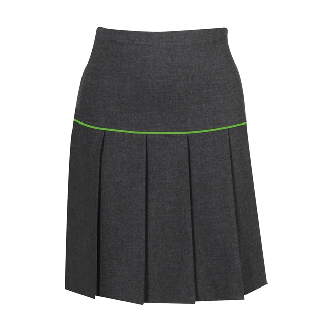 The Swan School Pleated Skirt With Piping