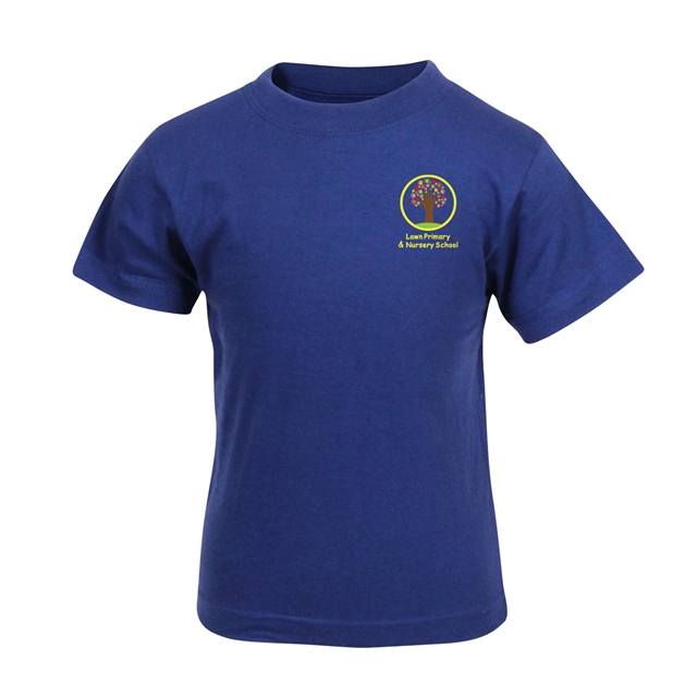 Lawn Primary School PE Cotton T-Shirt