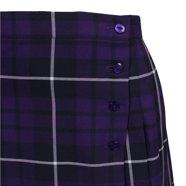 The Sutton Academy Kilt Style Tartan Skirt