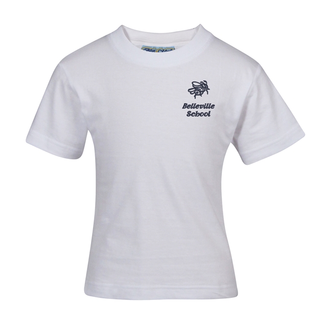 Belleville Primary School Cotton PE T-Shirt - Forthbridge House (White)