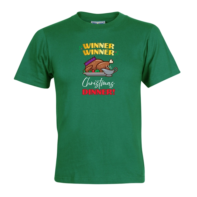 Winner Winner Christmas Dinner T-Shirt - Adult