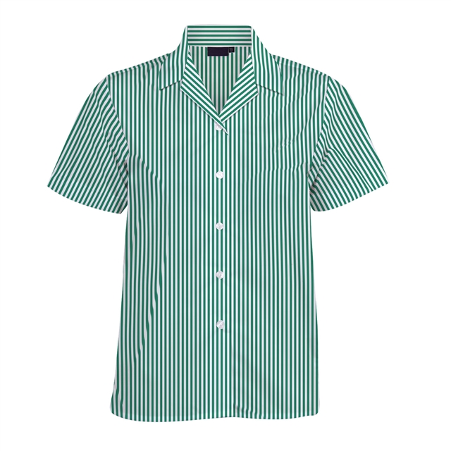 Dartford Grammar School For Girls Short Sleeve Revere Blouse - Twin Pack