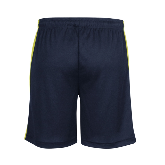 Navy Yellow Unisex Sports Shorts