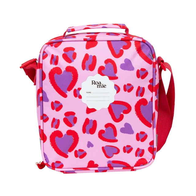 Eco-friendly wild hearts design children's lunch box with name label