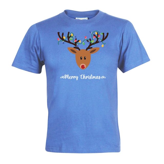Reindeer Fairy Lights Christmas T-Shirt - Child