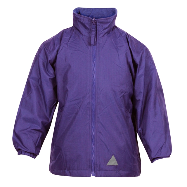 Purple Showerproof School Coat
