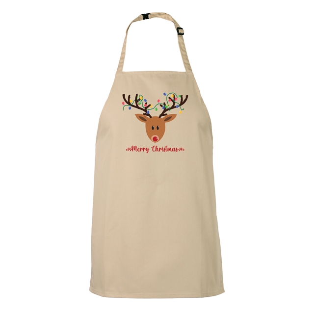 Reindeer Fairy Lights Christmas Apron - Child