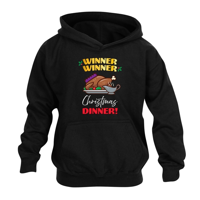 Winner Winner Christmas Dinner Hoodie - Child