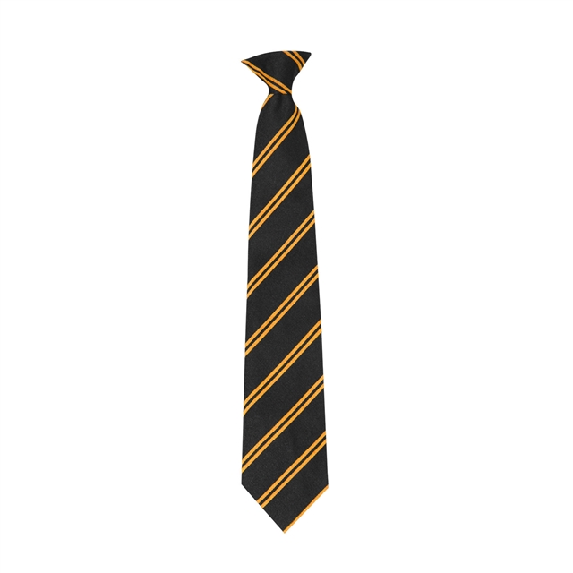 Black Gold Double Stripe Tie