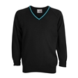 Open Academy Knitted V-Neck Jumper with Stripe