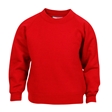 Red Crew Neck School Sweatshirt