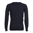 Backwell Secondary School V-Neck Jumper with Stripe - Cotswold (Navy/DkRoyal)