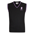 Clapton Girls Academy Sleeveless Jumper with Stripe