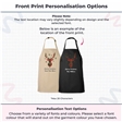 Tartan Reindeer Christmas Apron - Child