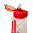Close up of dino skeleton classic water bottle showing secure drinking cap