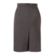 Grey Straight School Skirt