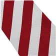 Red White Broad Stripe Tie
