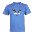 Reindeer Antlers Personalised Christmas T-Shirt - Child