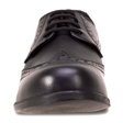 Senior Girls Lace Up Black Brogue School Shoes