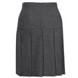 Grey Senior Pleated School Skirt