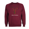 Tartan Reindeer Christmas Sweatshirt - Adult