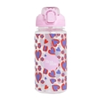 Roamie Wild Hearts print plain kids reusable water bottle made from recycled materials