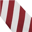 Maroon White Broad Stripe Tie