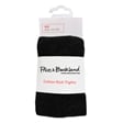 Packet of black Cotton rich tights for school