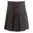 Grey Junior Pleated School Skirt