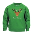 Reindeer Fairy Lights Christmas Sweatshirt - Child
