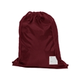 Maroon Drawstring PE Bag