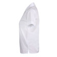 White Short Sleeve Revere Blouse - Twin Pack