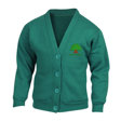 Yewstock School Green Cotton Rich Cardigan - Nursery to Year 6