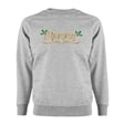 Personalised Metallic Name & Holly Christmas Sweatshirt - Adult