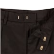 Black Boys Pleat Front Trousers