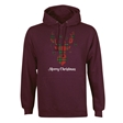 Tartan Reindeer Christmas Hoodie - Adult