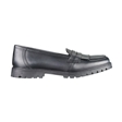Girls Black Leather Loafer School Shoes