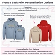 Personalised Metallic Name & Holly Christmas Hoodie - Adult
