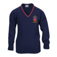 Laburnum Primary School V-Neck Jumper with Stripe