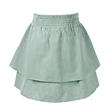 Green Gingham Tiered School Skirt