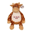 Personalisable First Christmas Giraffe Soft Toy