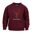 Tartan Reindeer Christmas Sweatshirt - Child